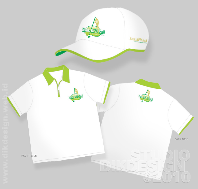 Bank BPD Bali Golf Tournament 2010 t-shirt and hat Designs
