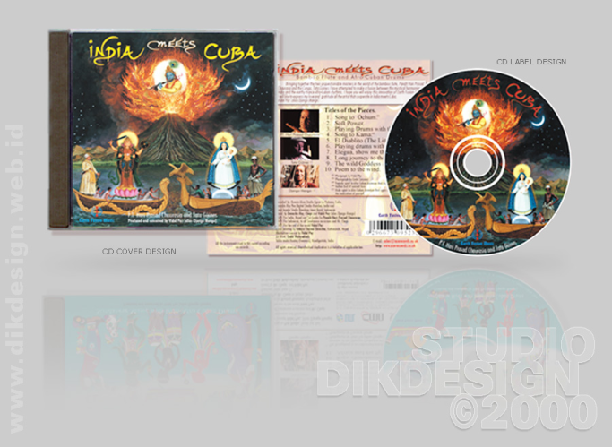 India meets Cuba CD Cover Design