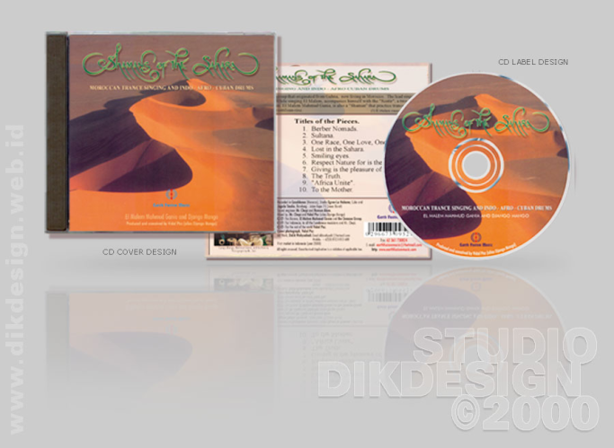 Shamans of the Sahara CD Cover Design