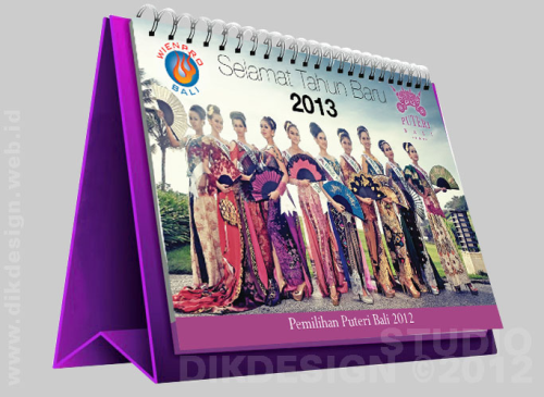 Puteri Bali Calendar Design