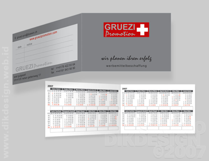 Gruezi Promotion Business Card