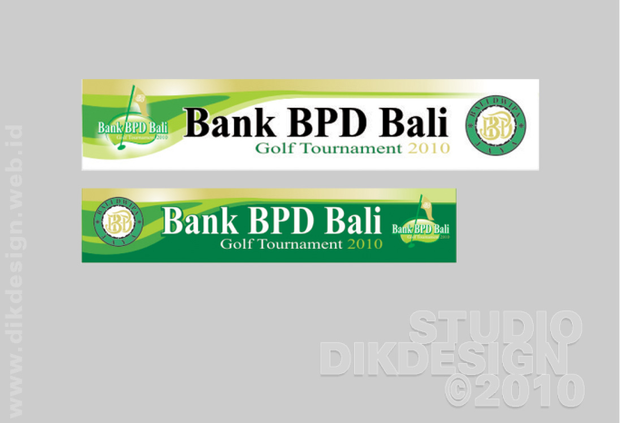 Bank BPD Bali Golf Tournament 2010 street banner Designs