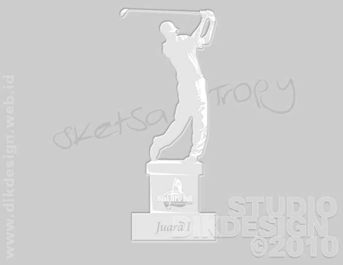 Bank BPD Bali Golf Tournament 2010 Trophy Designs