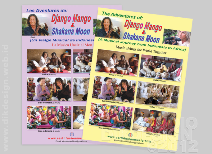 The Adventures of Django Mango and Shakana Moon Brochure Design