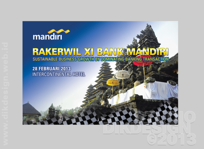 Rakernas XI Bank Mandiri wall-of-fame design