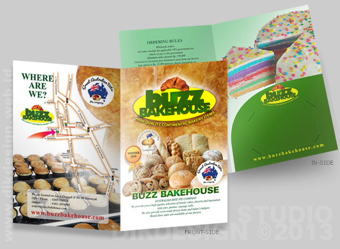 BUZZ BAKEHOUSE Brochure design