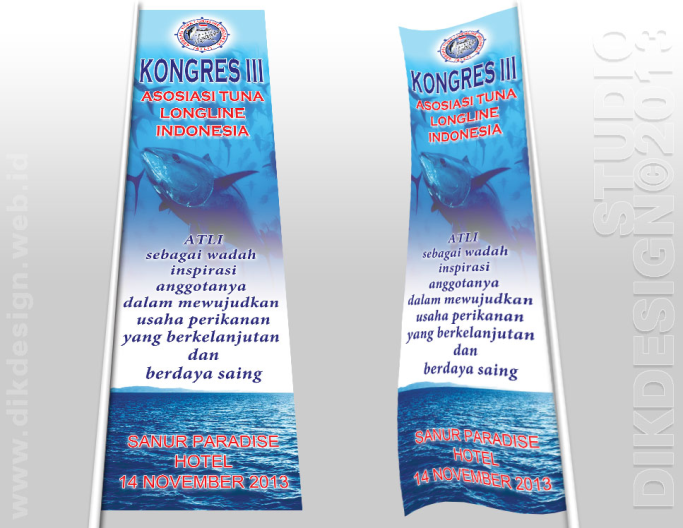 Design Done: Kongres III ATLI 2013 Umbul-umbul / Banner Design