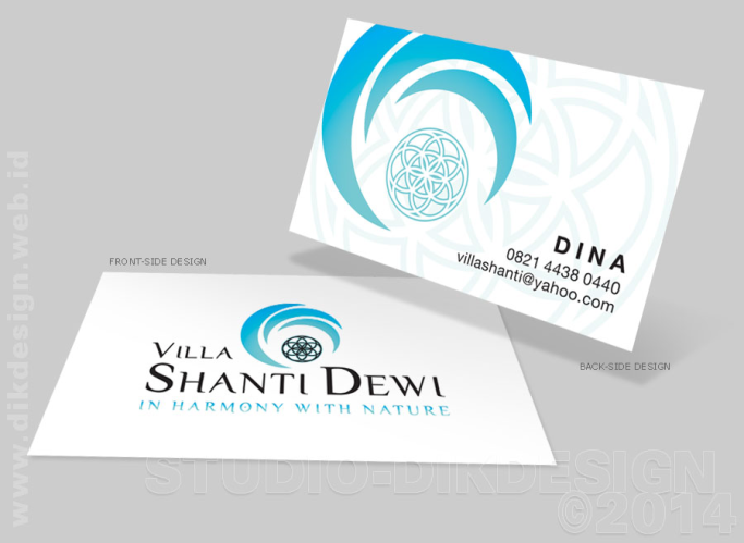 Villa Shanti Dewi Business Card Design